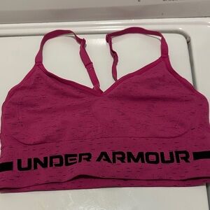 Under Armour Vivid Pink Sports Bra no padding